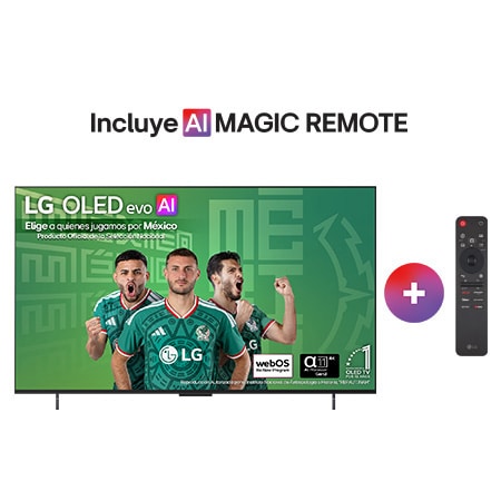 Vista frontal de Pantalla 42 pulgadas LG OLED evo AI C6 4K SMART TV webOS 2026 OLED42C6PSA